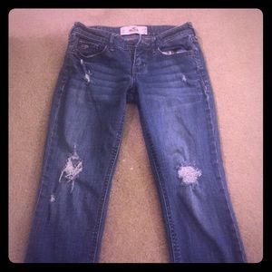 Distressed hollister jeans