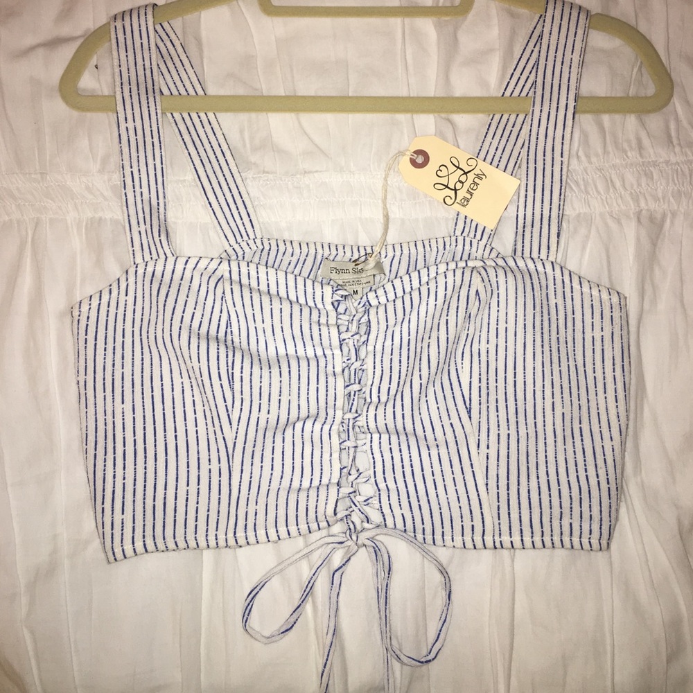 NWT Flynn Skye striped crop top