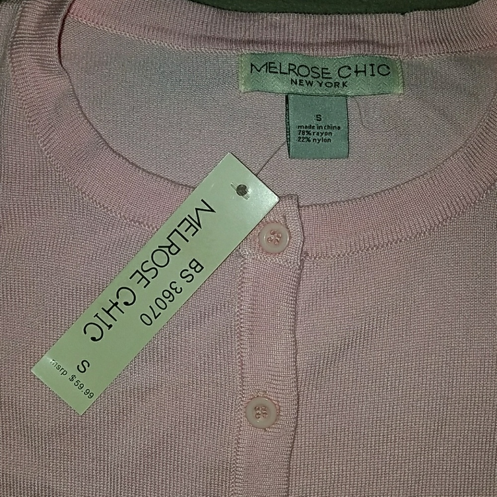 Light pink Melrose Chic cardigan