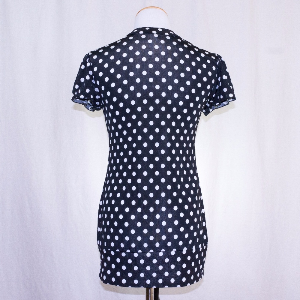 Polka Dot Ruffle Blouse - Picture 3 of 5