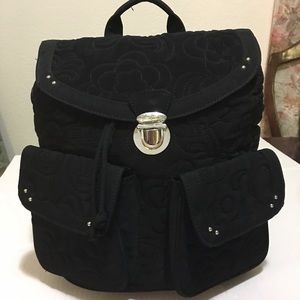 Vera Bradley Black Quilted Backpack Vera Bradley Black Quilted Backpack
