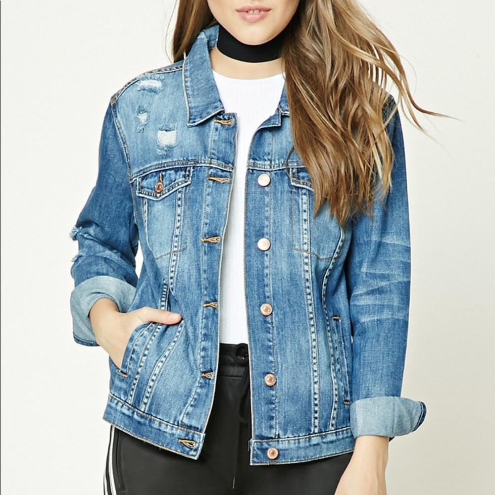New Embroidered Denim Jacket “Peace Love & Soul” - Picture 4 of 5