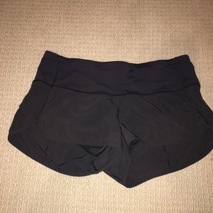 Lululemon Black Speed Shorts