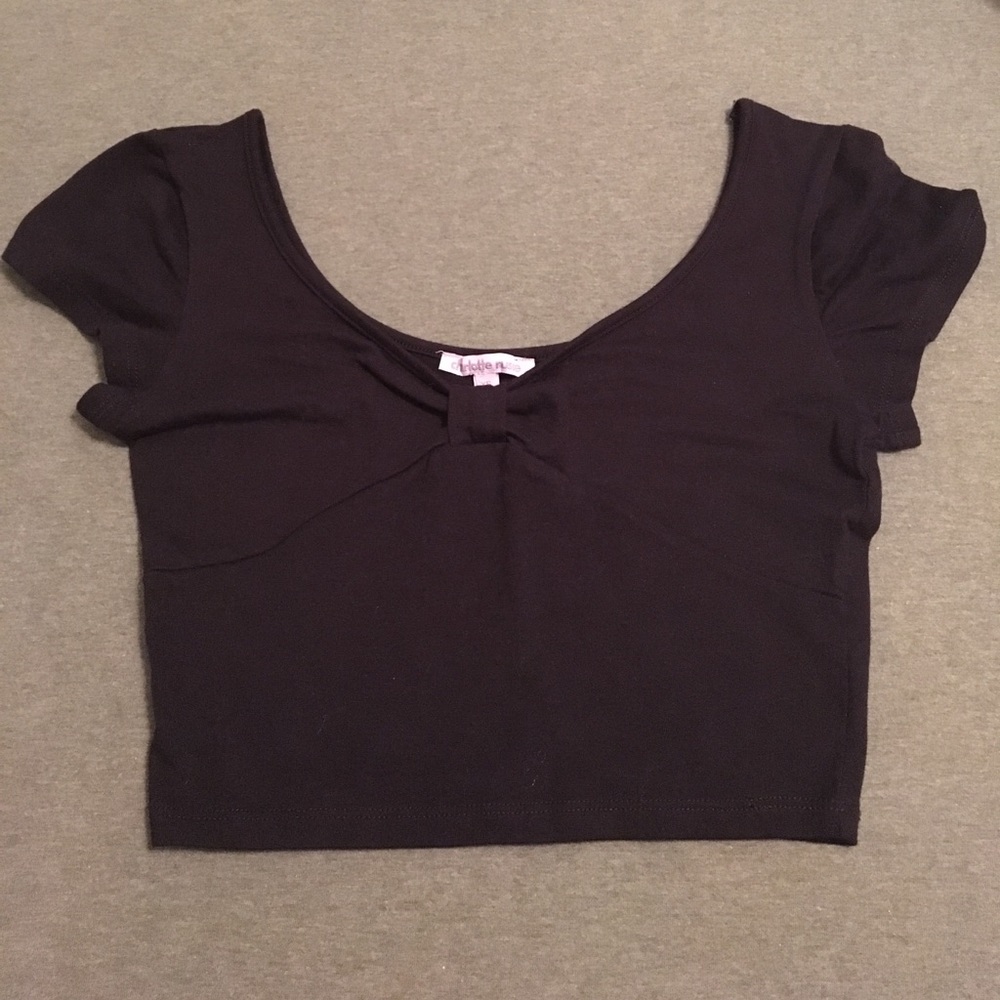 nwot bow crop top