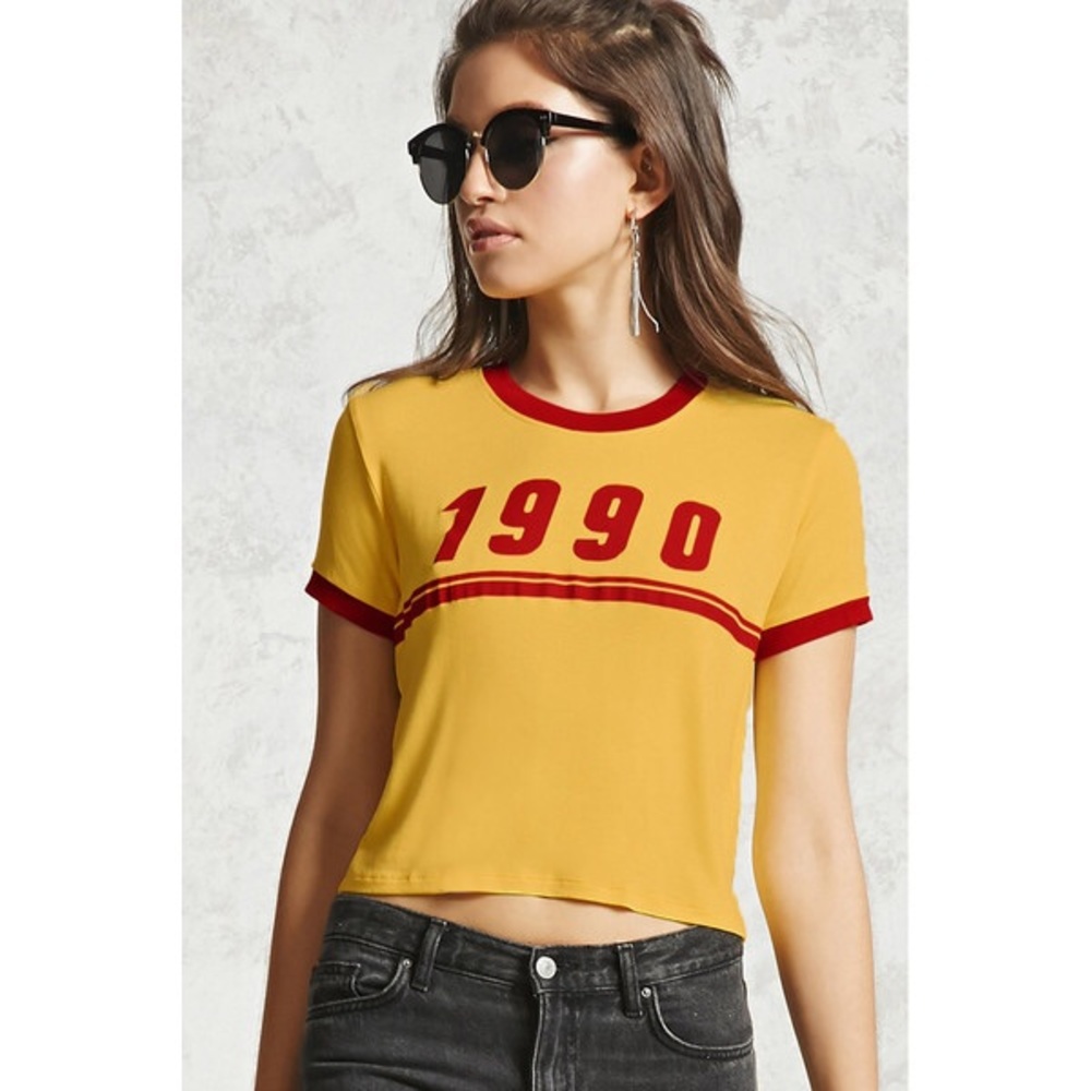 1990’s cropped tee