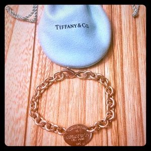 Authentic Tiffany dog tag bracelet