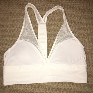 Lululemon white sports bra