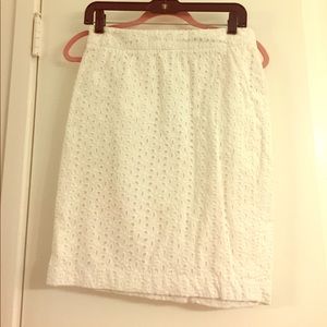 White eyelet skirt White eyelet skirt