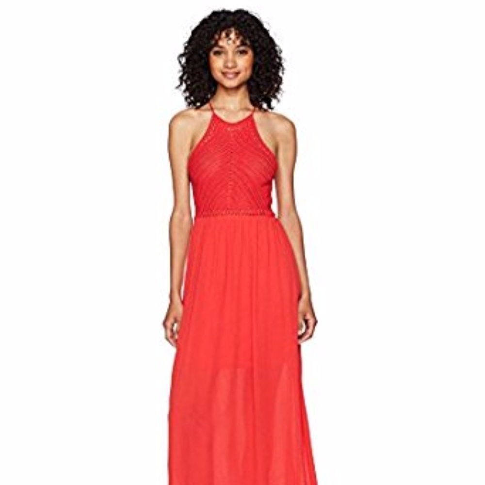 Speechless Junior's Crochet Top Maxi Dress