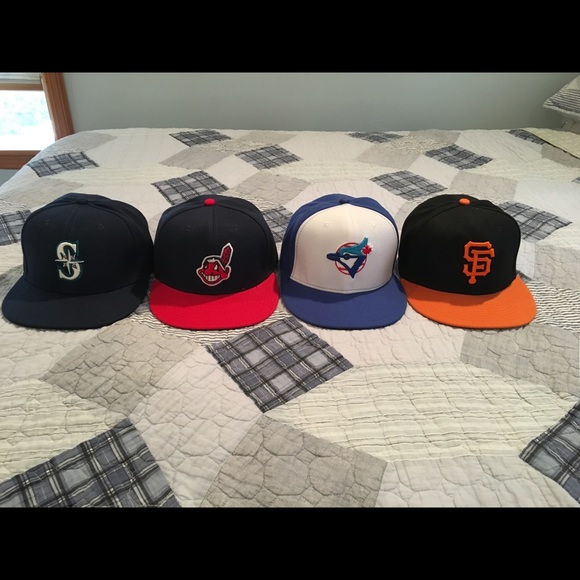 MLB Hats Each hat is $9 or All 4 for 32 - Picture 1 of 2