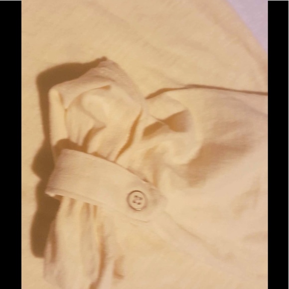 Banana Republic Pale Yellow Scoop Neck Top - Picture 2 of 3