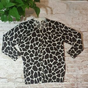 3🎁for $30Banana Republic Brown/Ivory Print Cartig