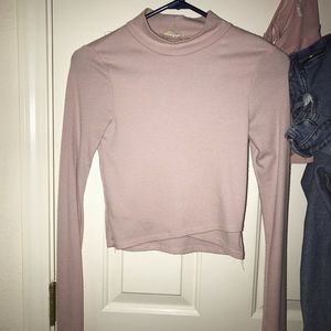 long sleeve mock neck