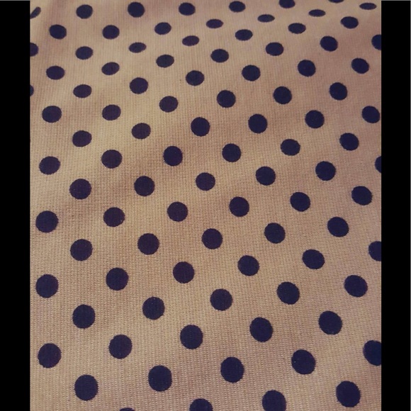 Tan & Black Polka Dot Peplum Dress - Picture 4 of 4