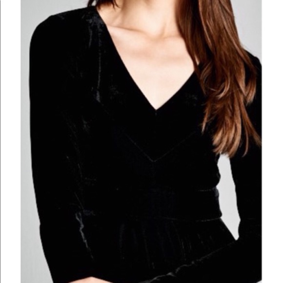 🎈SALE 🎈Velvet Long Sleeve Fit & Flare Dress - Picture 5 of 8