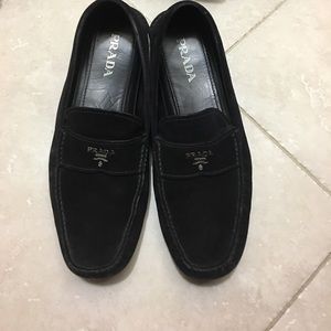 Prada Loafers (Black Suede)