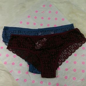 Victoria's Secret Medium Lace Cheeky Panties Victoria's Secret Medium Lace Cheeky Panties