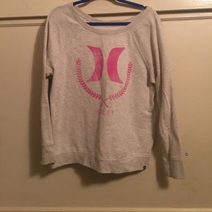 Gray hurly pullover long sleeve shirt super warm😍