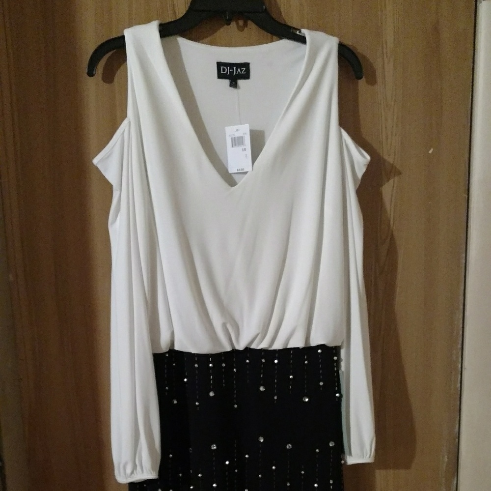 DJ- Jaz Cream and black dress