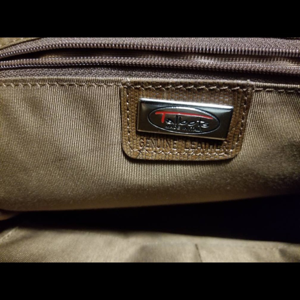 💯 Italian printed leather bag