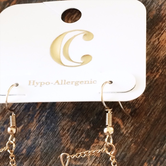 Beaded Tassel Goldtone Earrings $12 NWT Boho Bohem - Picture 7 of 7