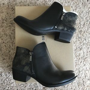 NEW Lucky Brand black booties ankle boots