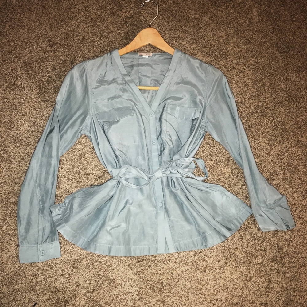 Brand New GAP Dusty Blue Blouse