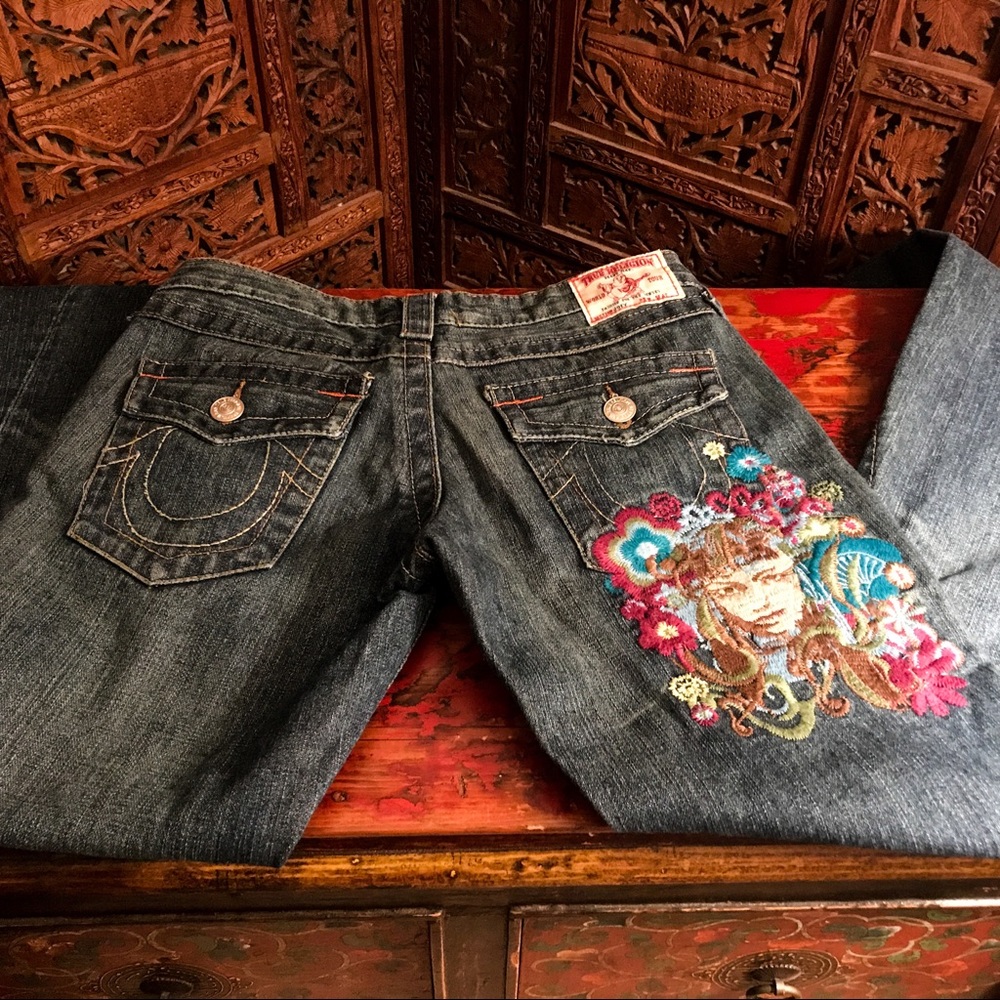 HP🌹True Religion VTG Joey Twisted Flare “Miss Groovy" Jeans