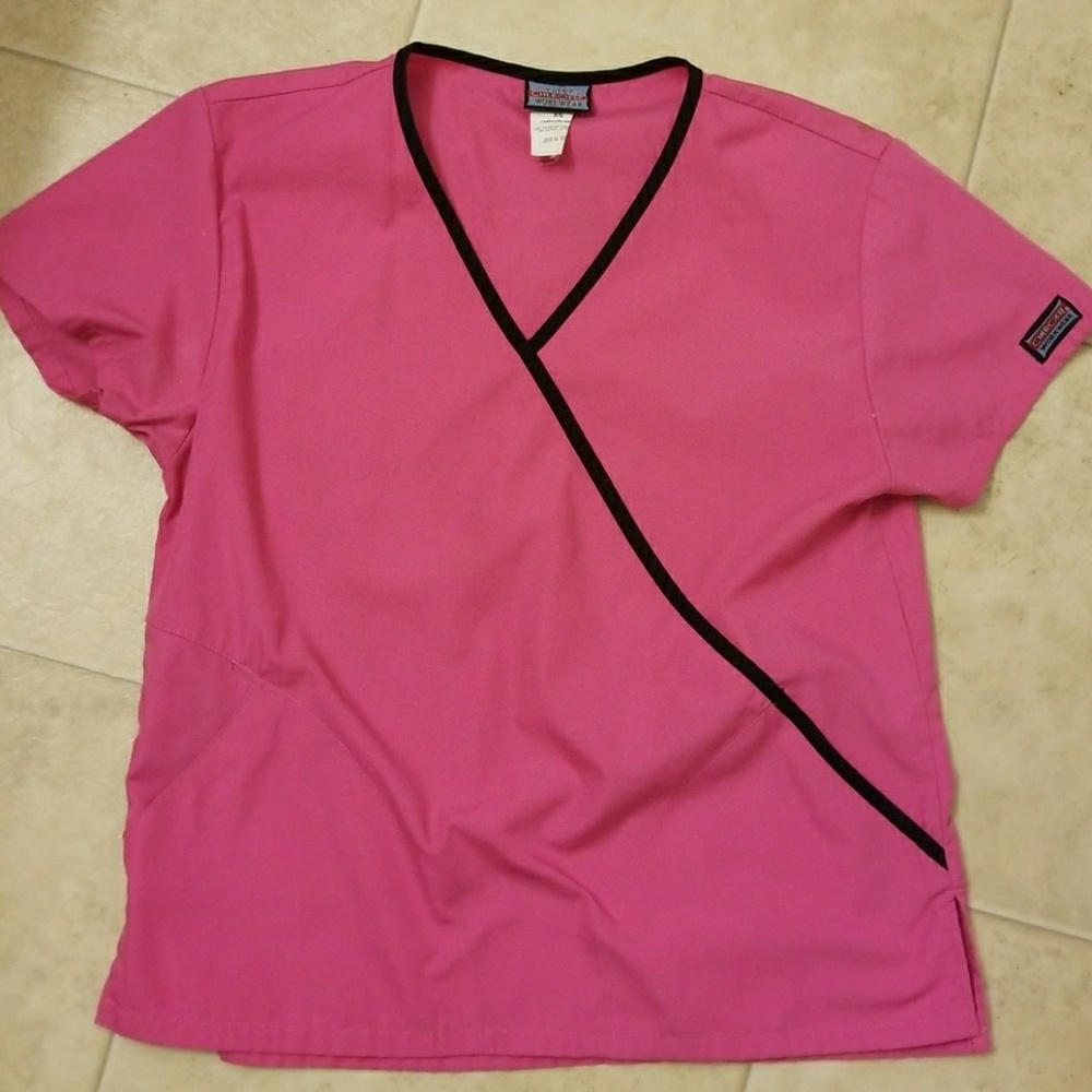Pink Cherokee scrub top