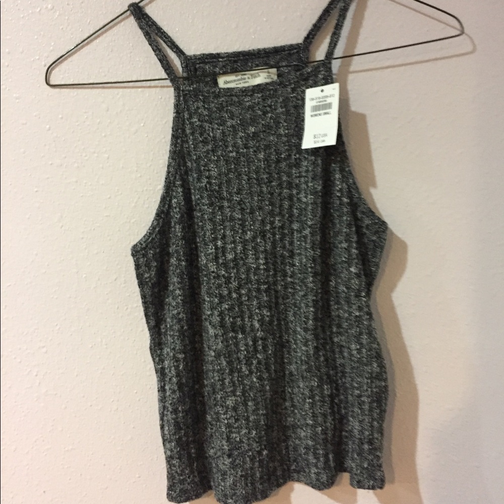 Abercrombie crop top gray brand new