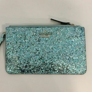 NWOT 💙 Kate Spade Blue Glitter Bug Wristlet NWOT 💙 Kate Spade Blue Glitter Bug Wristlet