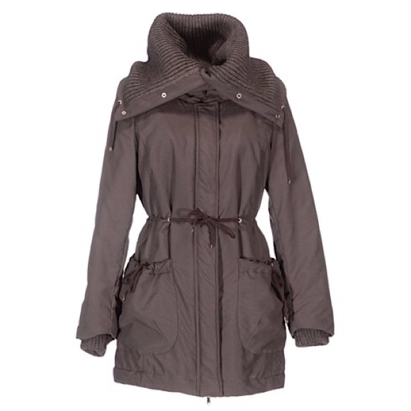 Acciaio Jackets & Blazers - Brown Mid- Length Jacket. NWT