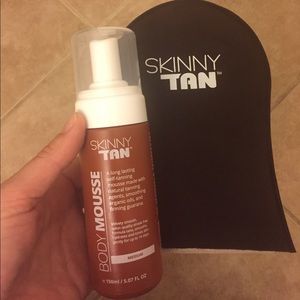 Skinny Tan Body Mousse and Applicator Mitt