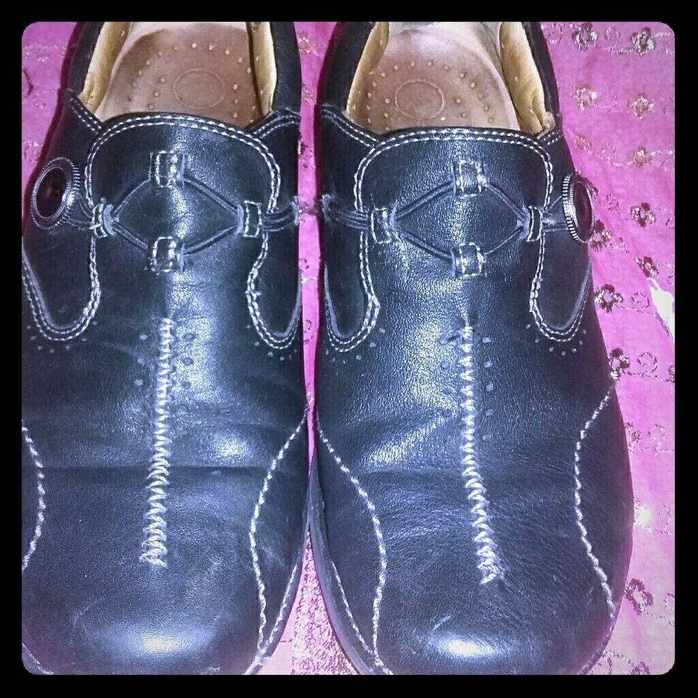 Structured Clarks Slip-on Shoes