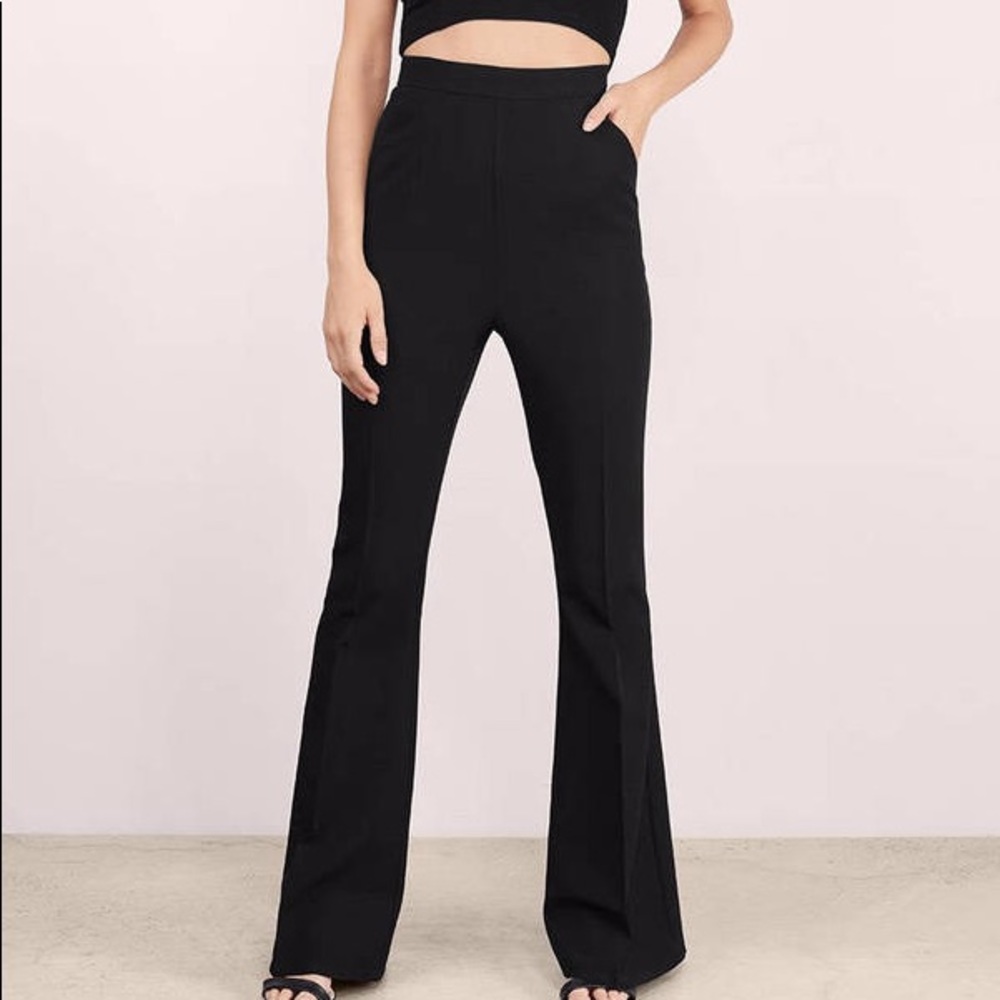 High Waisted Wide Leg Dress Pants