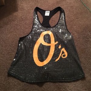 PINK Victoria’s Secret Black Sparkle Tank PINK Victoria’s Secret Black Sparkle Tank