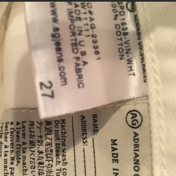 AG high waisted. Worn in photoshoot. New condition - Picture 4 of 4