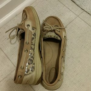 Sequined Cheetah Sperry Top-siders