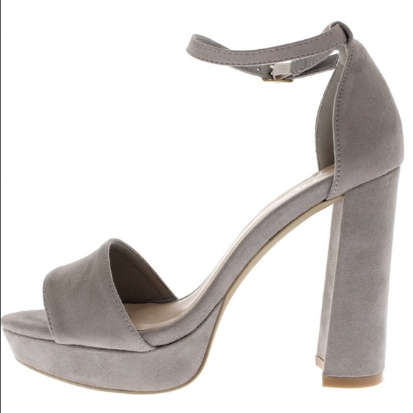 Grey block heels - Picture 2 of 2
