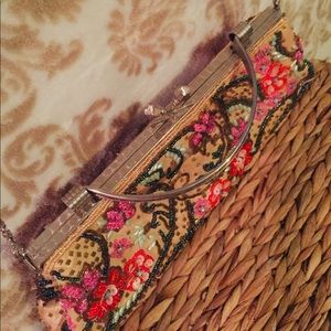 Beaded Purse with Long Chain Beaded Purse with Long Chain