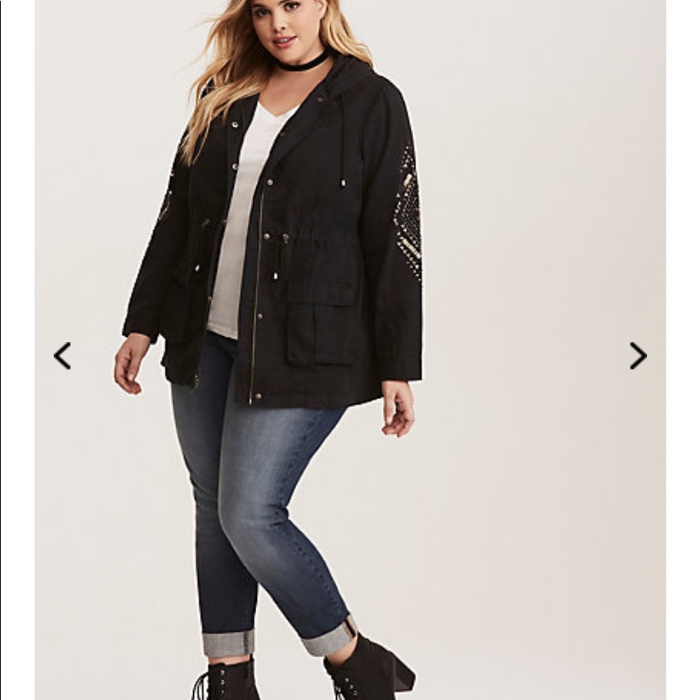 Torrid embellished Anorak Jacket