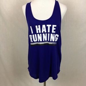 VS PINK I hate running printed graphic tank VS PINK I hate running printed graphic tank