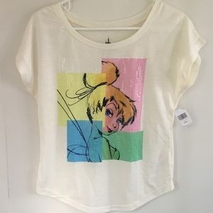XS New Soft Tinkerbell Disney Loose Fit Tee