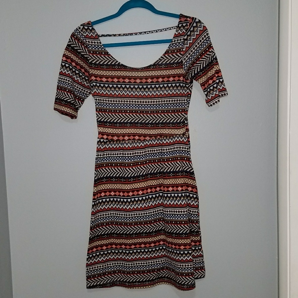 Fit and flare pattern dress