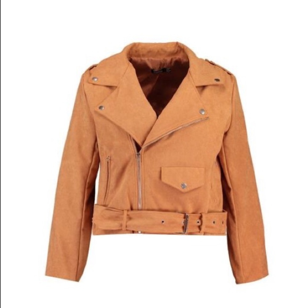 Plus Izzy Belted Suedette Jacket