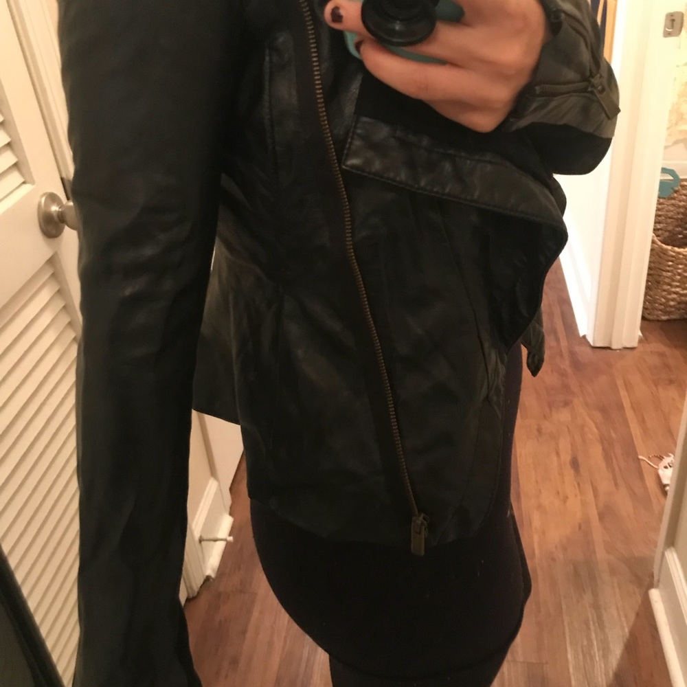 BEBE faux leather jacket