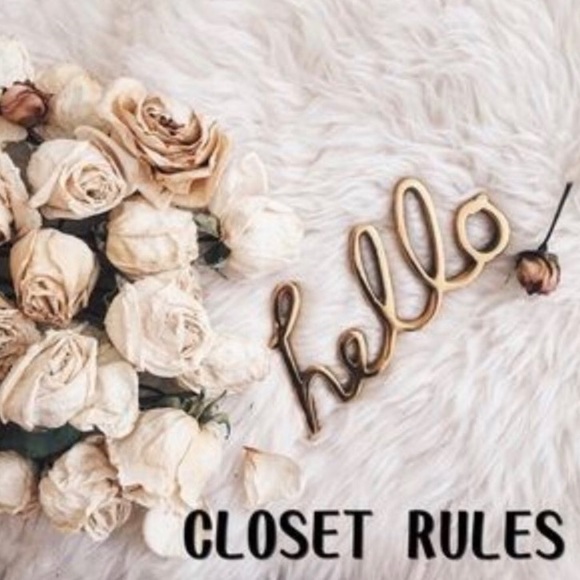 🌸 HELPFUL CLOSET RULES 🌸 - Picture 1 of 1