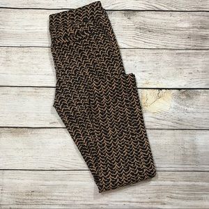 { Cartonnier } Brown Print Skinny Crop Pants { Cartonnier } Brown Print Skinny Crop Pants