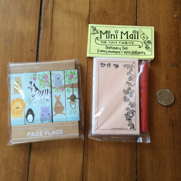 Other - Animal Page Flags and Set of Mini Mail