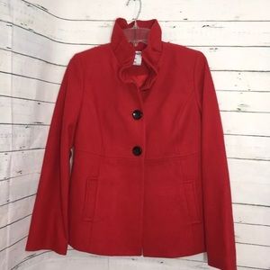 Old Navy Ruffle Collar Pea Coat Old Navy Ruffle Collar Pea Coat